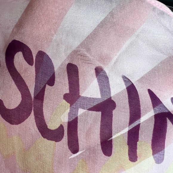 Moschino Cheap and Chic Pink Long Silk Scarf - Picture 6 of 9